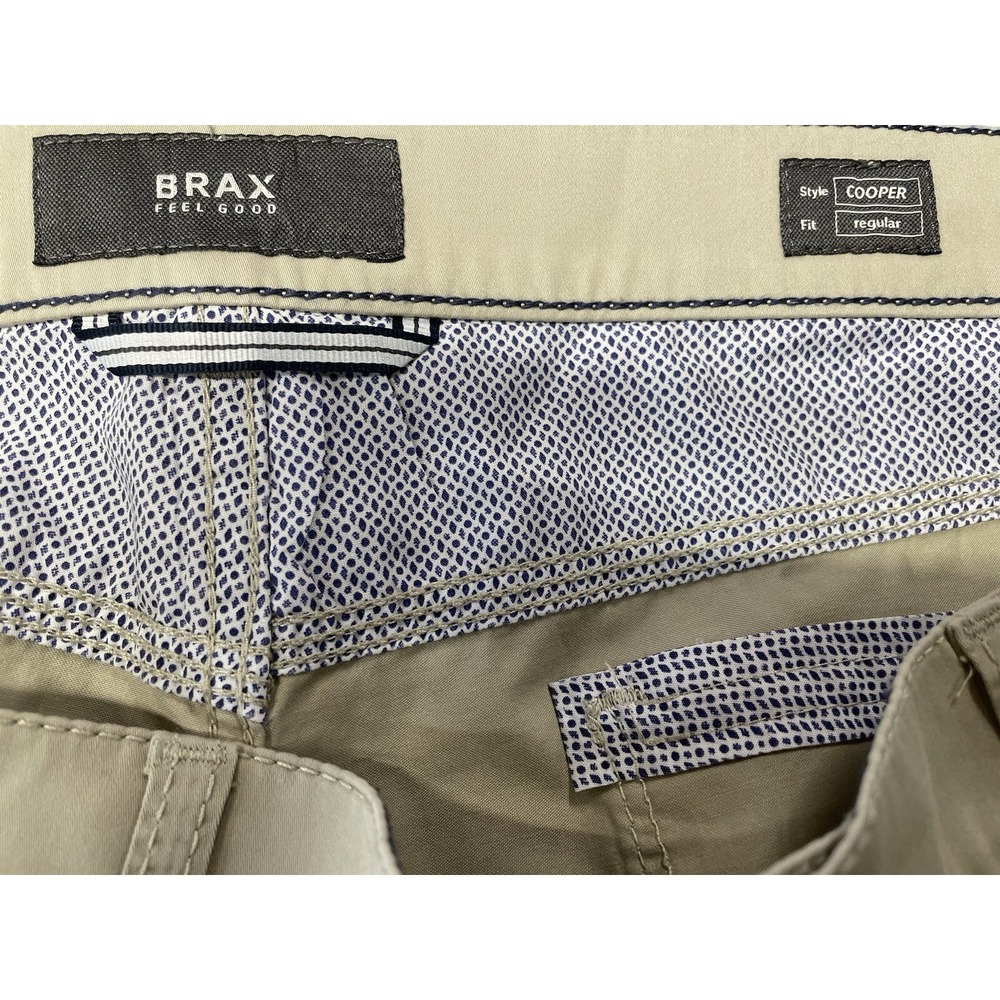 Brax Casual  Cooper Regular Men 40x30 Beige Pant (CC19) NWTs - Picture 2 of 6